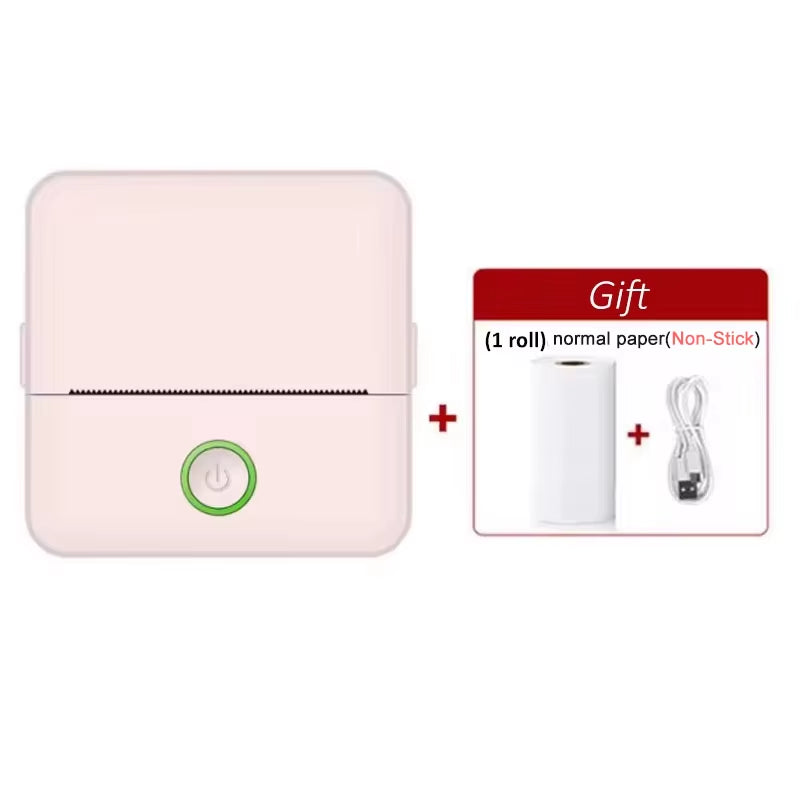 X6 Mini HD Printer Portable Sticker Label Printer Bluetooth Pocket Thermal Printer with Paper for Student Note Inkless Printing