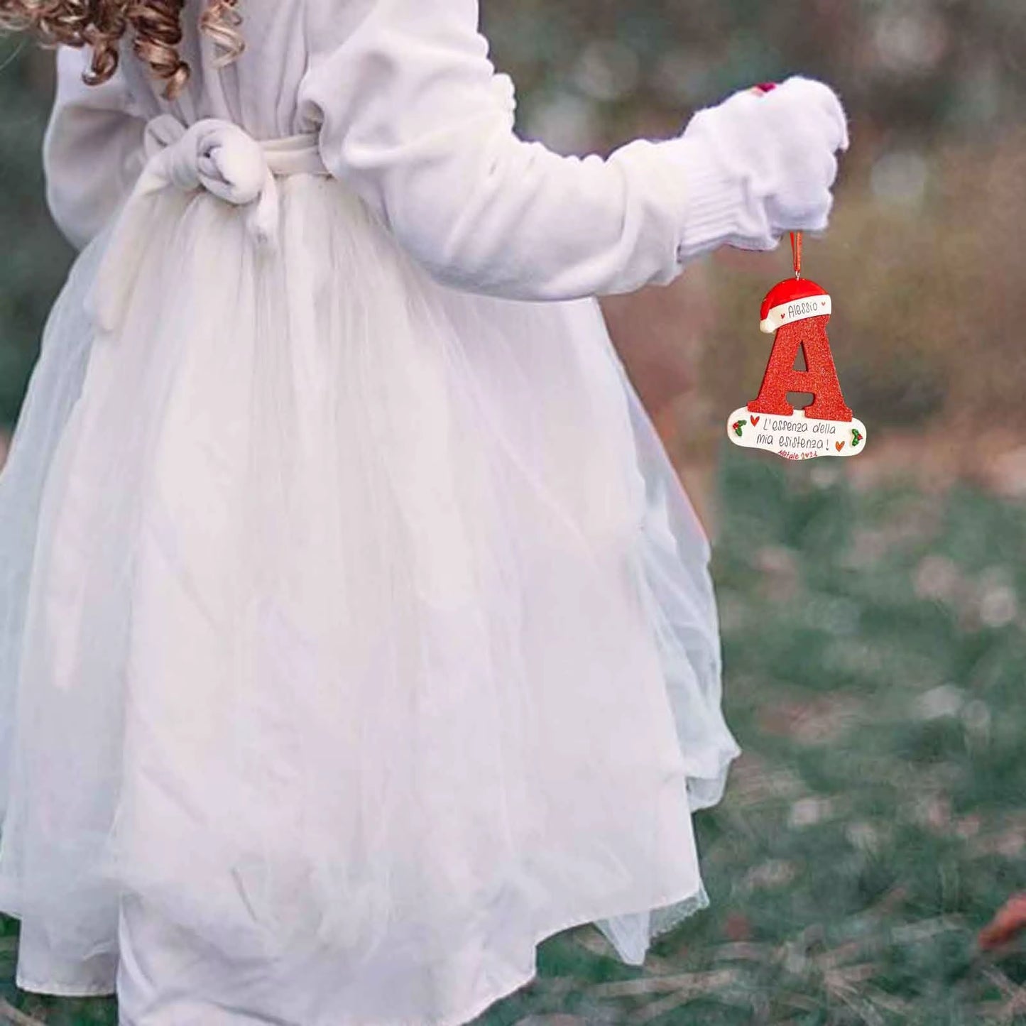 Christmas Tree Decoration Letter Pendant 26 Letters Home Holiday Acrylic DIY Pendant Xmas 2023 New Year Decor Ornament Navidad